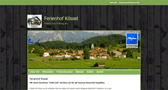 Desktop Screenshot of ferienhof-koessel.de